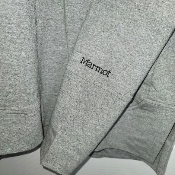 Marmot Baillie Turtleneck Top Womens XL Heather Gray Asymmetrical Snap Neck NEW - Picture 10 of 16
